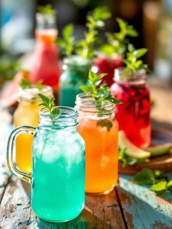 chilled fruit infused beverages