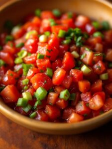 vibrant fresh salsa mix